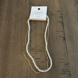 NWT Gold and Pearl Layering Necklace